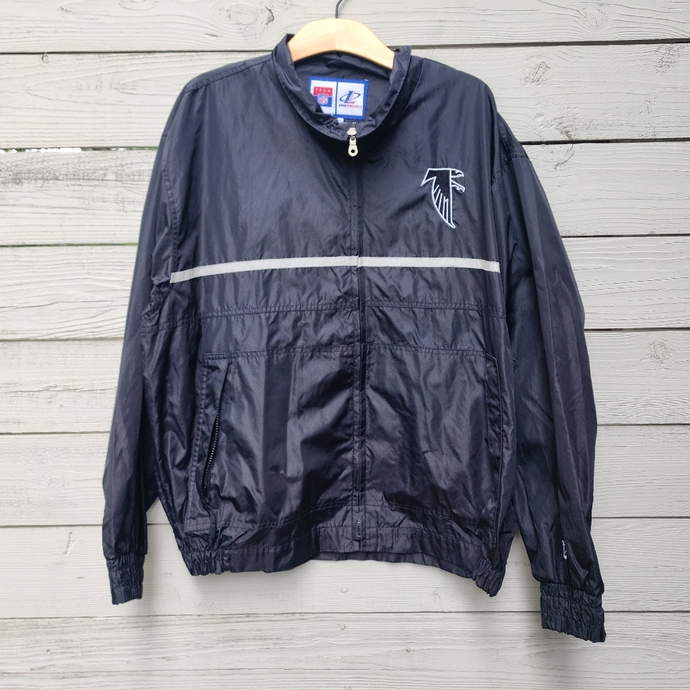 Vintage Team NFL Logo Athletic Falcons Windbreaker Jacket
